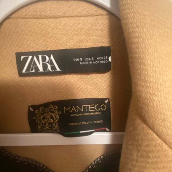 Zara Manteco Wool Menswear Inspired Coat - Picture 2 of 4